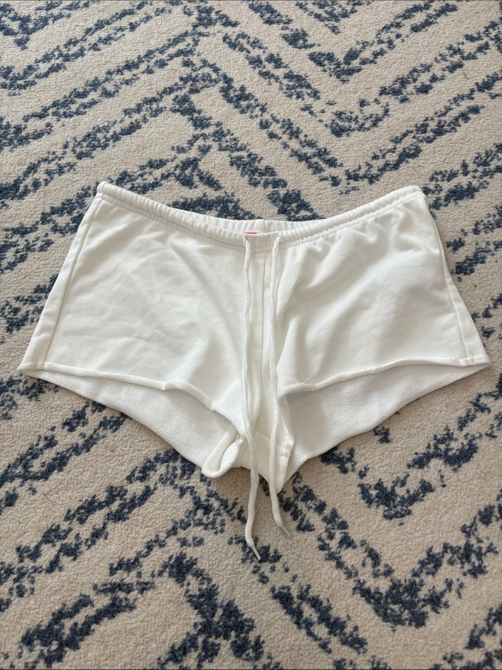 Edikted Women's White Lounge Shorts - Soft Drawstring